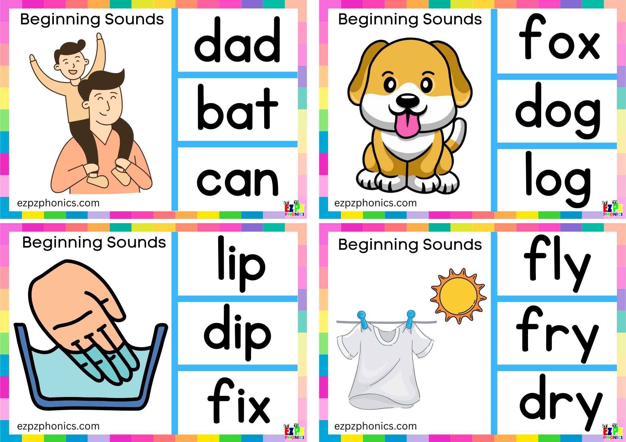Letter D Look At The Image  And Clip The Correct Word Clip Card 1